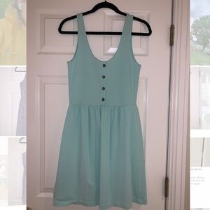 SUMMER VIBES LIGHT GREEN DRESS